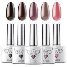Load image into Gallery viewer, Gel Nail Polish Set "Teddy Bear" with 5 Popular Colors, Manicure Gel Polish Kit for Professional Nail Art & DIY at Home, UV LED Soak Off, 5 pcs of 0.33 OZ