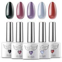 Load image into Gallery viewer, Gel Nail Polish Set "Tender Fall" with 5 Popular Colors, Manicure Gel Polish Kit for Professional Nail Art & DIY at Home, UV LED Soak Off, 5 pcs of 0.33 OZ