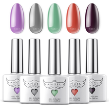 Load image into Gallery viewer, Gel Nail Polish Set "Wild Nature" with 5 Popular Colors, Manicure Gel Polish Kit for Professional Nail Art & DIY at Home, UV LED Soak Off, 5 pcs of 0.33 OZ