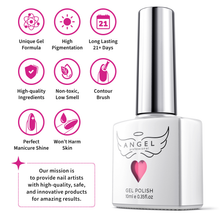 Load image into Gallery viewer, Gel Nail Polish Set "Orchid" with 5 Popular Colors, Manicure Gel Polish Kit for Professional Nail Art & DIY at Home, UV LED Soak Off, 5 pcs of 0.33 OZ