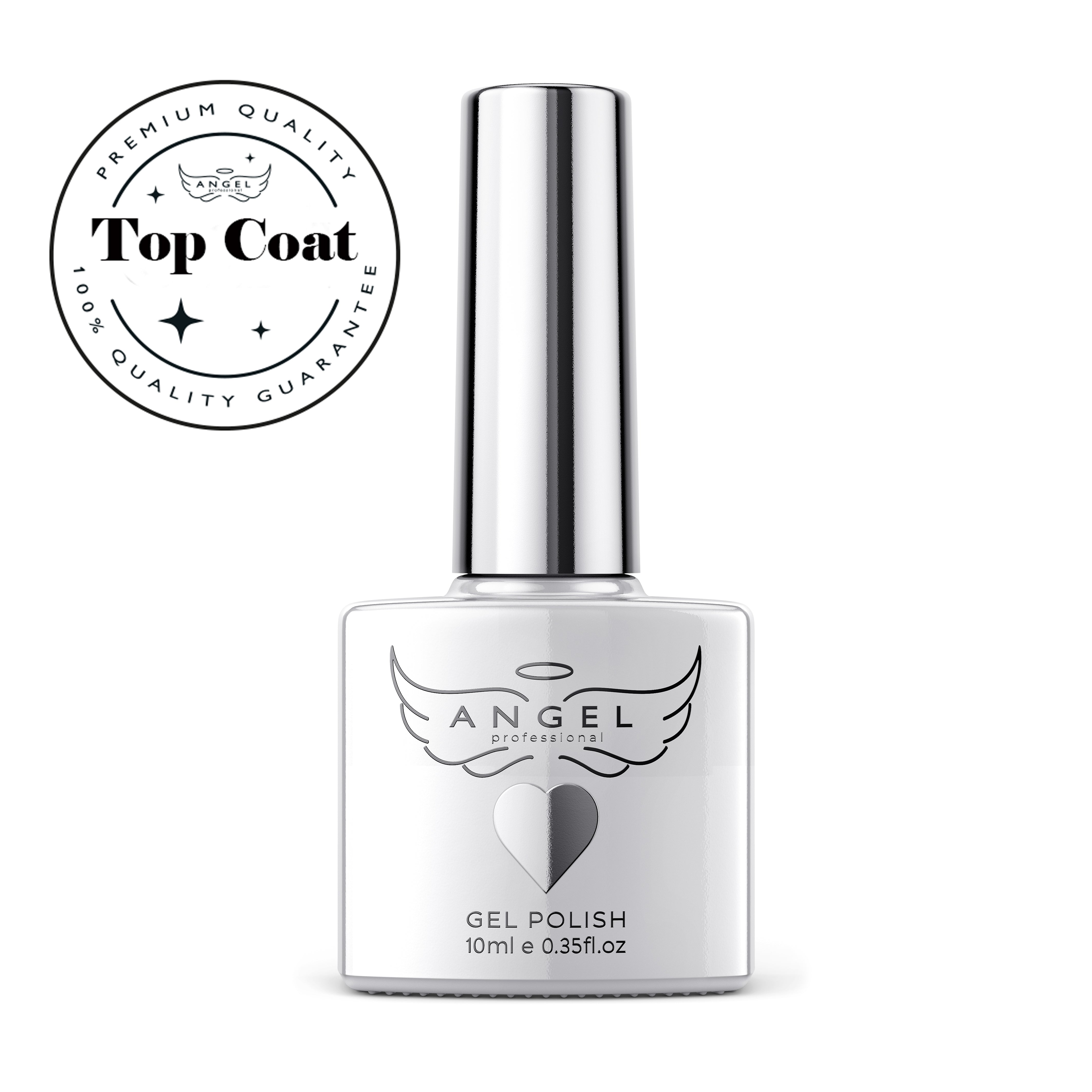 Angel Professional Gel Top Coat, Super Strong & Durable, No Wipe